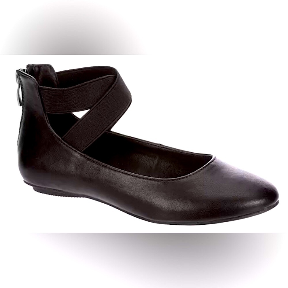 BNIB Ballerina Style Cupcake Couture Stretchy Mary Jane Shoe Girls Size 1 Black